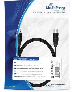 MEDIARANGE USB 2.0 VERLENGKABEL 1,8 METER