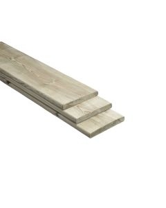 GECELCURISEERDE PLANK 14 X 1,6 X 400 CM GESCHAAFD RONDE HOEK
