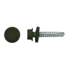 ZELFBORGENDE DAMWAND SCHROEF RAL 6007 4,8 X 35 MM PER STUK