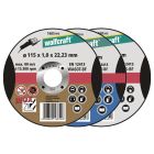 WOLFCRAFT DOORSLIJPSCHIJF DUN INOX DIVERSE MATEN