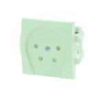 BERKER INBOUW TELEFOON CONTACTDOOS CREME
