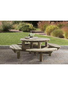 PICKNICKTAFEL ROND 210 CM 45 MM DIK