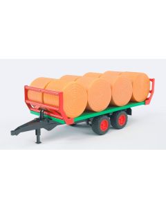 BRUDER BALENTRANSPORTER MET 8 HOOIBALEN 022204