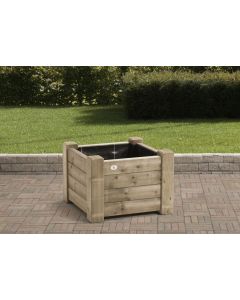 BLOEMBAK 45MM DIK 44CM HOOG  60 X  60 CM GEIMPREG