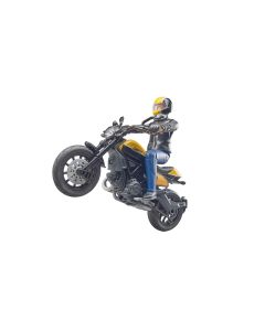 BRUDER SCRAMBLER DUCATIE FULL THROTTLE MET CHAUFFEUR 630539