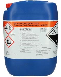 CHLOOR VLOEIBAAR 24 KG  UN 1791  natriumhypochloriet
