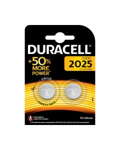 DURACELL KNOOPCEL BATTERIJ CR2025 2 STUKS