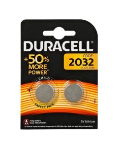 DURACELL KNOOPCEL BATTERIJ CR2032 2 STUKS