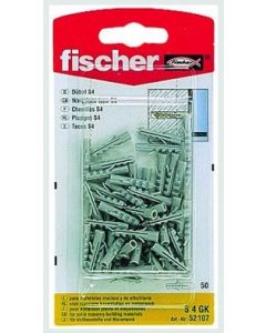 FISCHER PLUG 4 MM 50 STUKS S 4GK