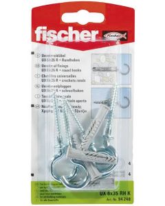 FISCHER UNIVERSEEL PLUG UX 6 X 35 RHK 4 STUKS