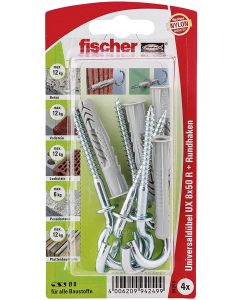 FISCHER UNIVERSEEL PLUG UX 8 X 50 RHK 4 STUKS