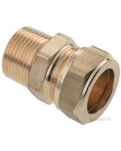 KNELKOPPELING 12 MM X 1/2" BUITENDRAAD