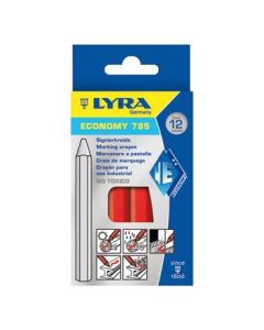 LYRA MERKKRIJT ROOD 12 STUKS