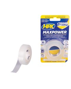 HPX MAXPOWER DUBBELZIJDIG TAPE 19 MM X 2 MTR