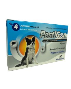 PESTIGON SPOT-ON HOND 10-20 KG 4 PIPETTEN REG. NL 109601