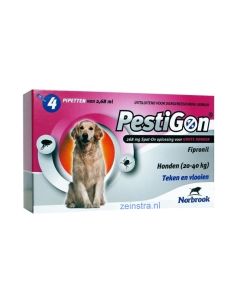 PESTIGON SPOT-ON HOND 20-40 KG 4 PIPETTEN REG.NL 109602