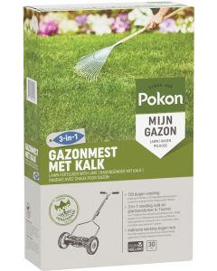 POKON GAZONMEST MET KALK 3-IN-1 2 KG