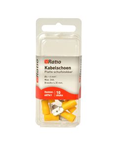 RATIO KABELSCHOEN GEEL MAN 10 STUKS