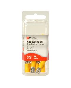 RATIO KABELSCHOEN GEEL VROUW 10 STUKS