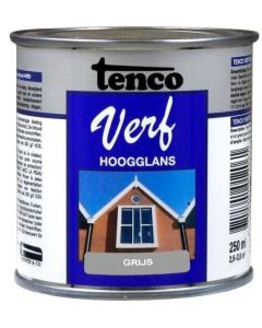 TENCO VERF HOOGGLANS  RAL 9010 250 CC