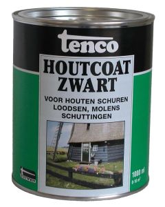 TENCO HOUTCOAT ZWART 1 LITER