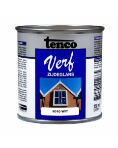 TENCO VERF ZIJDEGLANS RAL 9010 250 CC