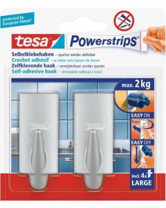 TESA POWERSTRIPS CHROOM 2 STUKS