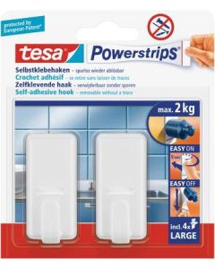 TESA POWERSTRIPS LARGE WIT 2 STUKS