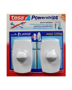 TESA POWERSTRIPS LARGE WIT 2 STUKS