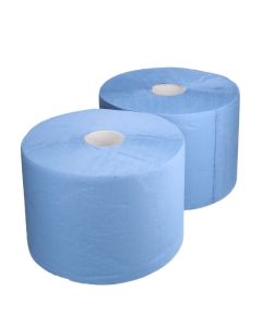 UIERPAPIER 3 LAAGS BLAUW 22,50 X 36 CM  PER ROL