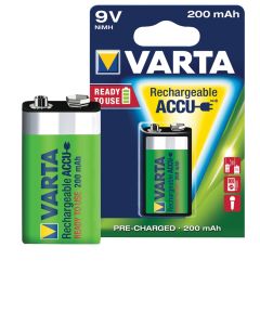 VARTA BATTERIJ OPLAADBAAR 9V 200 MAH