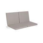 KUSSEN 2 ZITS BANK TAUPE 119 X 96 X 6 CM