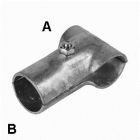 T-KLEM GEGALVANISEERD 1½" X 1½" 2 DELIG