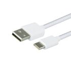 GREENMOUSE KABEL USB A - USB C WIT 1 METER