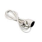 VERLENGSNOER WIT 3 X 1½ + RANDAARDE 10 METER